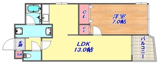 ロイヤル六甲駅前の物件間取画像